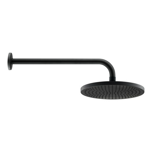 Duravit Brausearm 410mm, sw m, geb., Wandmont., Ros. rund