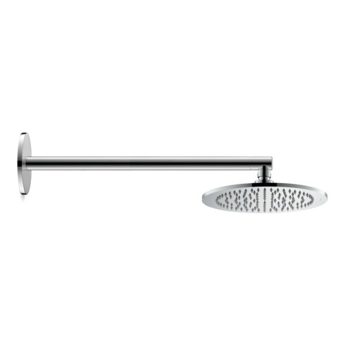 Duravit Brausearm m Wandbefestigungsplatte, rd, 485mm, chr