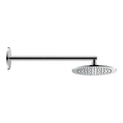 Duravit Brausearm m Wandbefestigungsplatte, rd, 485mm, chr