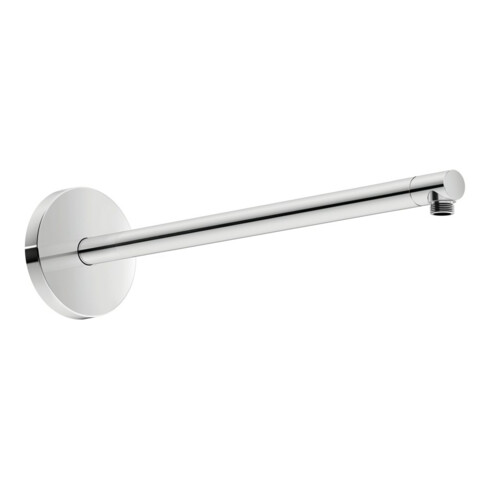 Duravit Brausearm m Wandbefestigungsplatte, rd, 485mm, chr