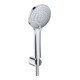 Duravit Brausehalterset MinusFlow m Stabhandbrause, Schlauch, a Kunststoff, chr-1