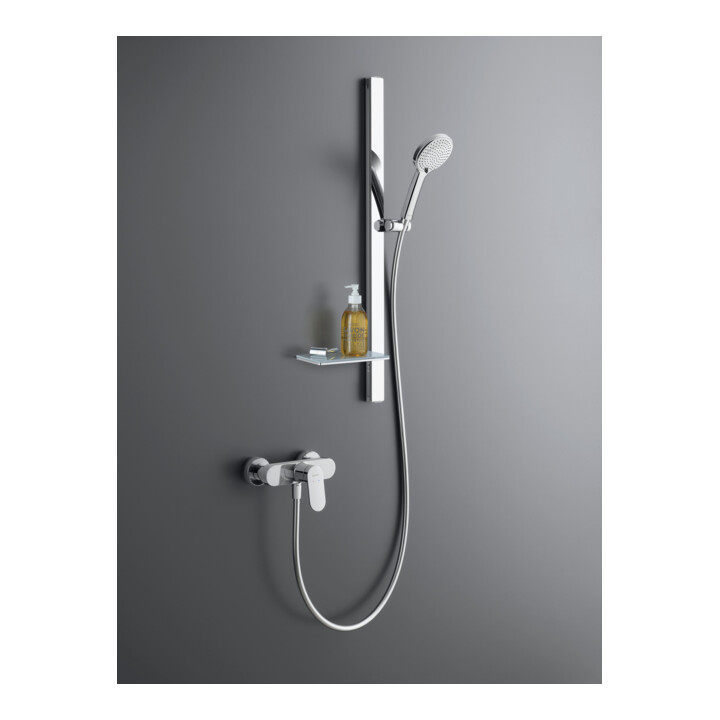 Duravit Brausestange 800mm, aus Aluminium/Kunststoff, chrom