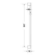 Duravit Brausestange a MS/Kunststoff, 900mm, schwarz matt-5