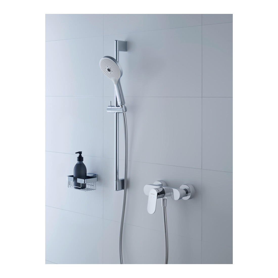 Duravit Brausestange aus Messing/Kunststoff, 700mm, chrom