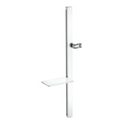 Duravit Brausestange chrom 800mm, m Ab, Alu/Kunststoff/Glas, w hgl