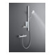 Duravit Brausestange chrom 800mm, m Ab, Alu/Kunststoff/Glas, w hgl