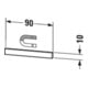 Duravit Brioso Barre Magnétique 9x1cm, Acier Inoxydable Poli-5