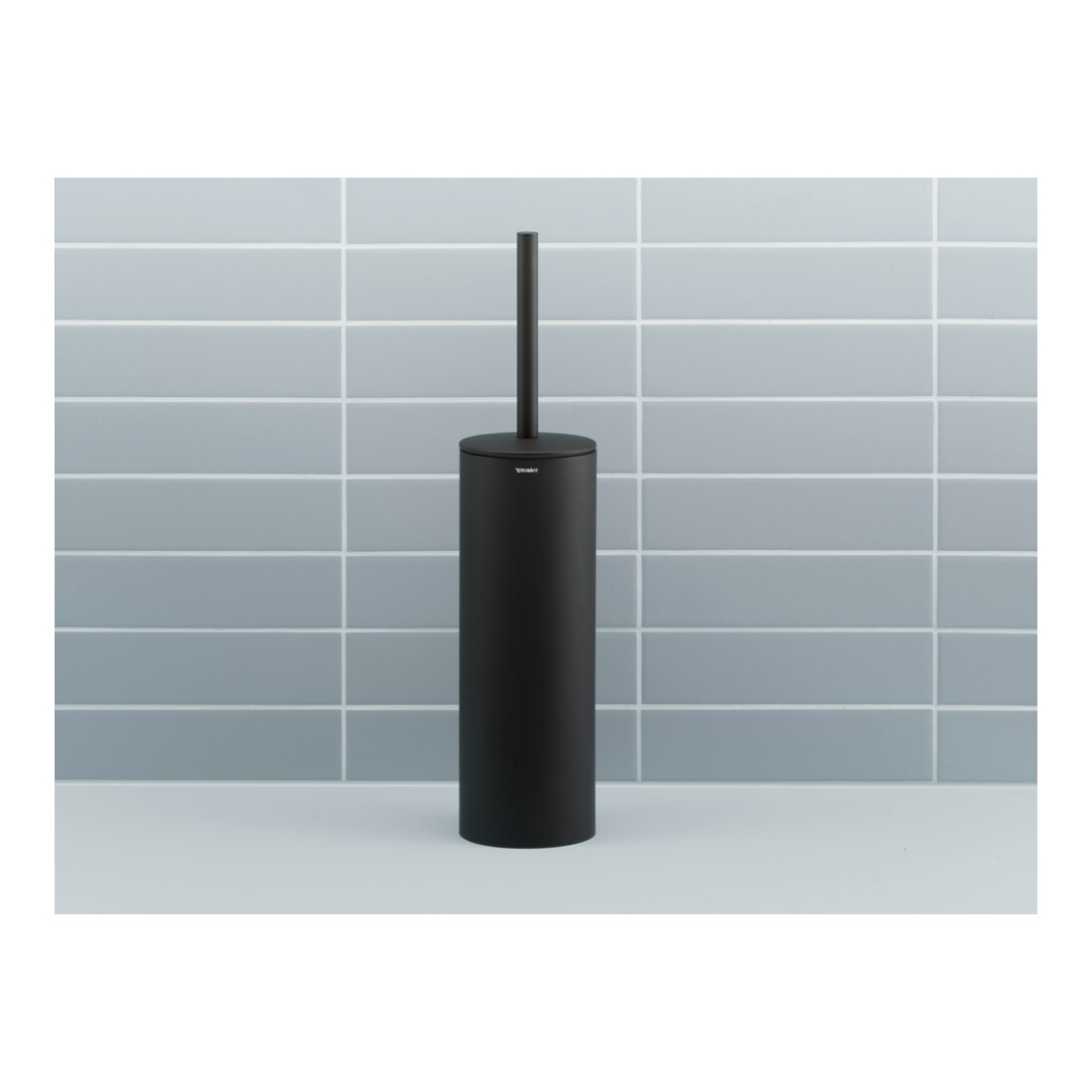 Duravit Bürstengarnitur D-Code 8,9x38,5x8,9cm, bodensteh., schwarz matt