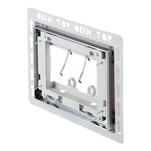 Duravit Cadre d'encastrement DuraSystem 29x21 cm, surface plane, plastique, chrome brillant