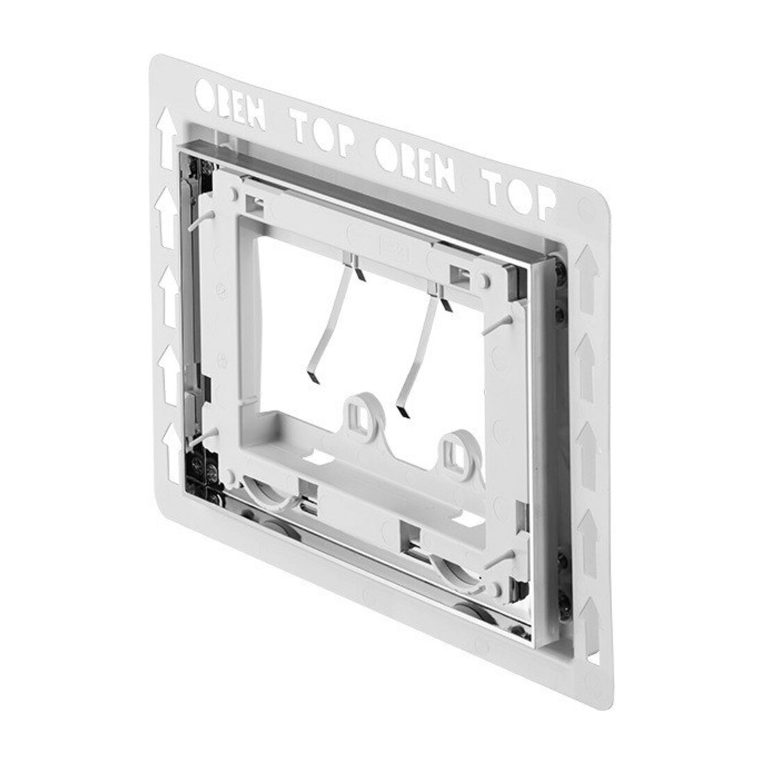Duravit Cadre d'encastrement DuraSystem 29x21 cm, surface plane, plastique, chrome brillant