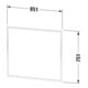Duravit Cadre d'encastrement L-Cube pour armoire miroir, 85x75,1x1 cm, blanc mat-3