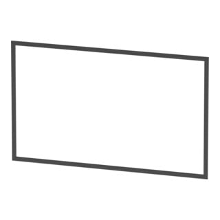 Duravit Cadre d'encastrement L-Cube pour vis à aggloméré, 125x75,1x1 cm, graphite mat