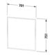 Duravit Cadre d'encastrement L-Cube pour vis aggloméré, 70x75,1x1 cm, graphite mat-3