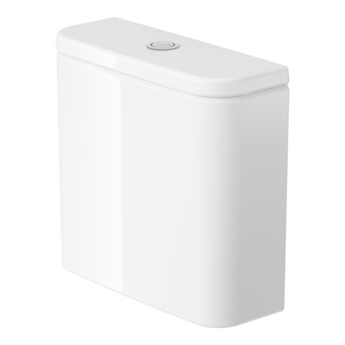Duravit Citerne D-Code 39x14,5 cm, 4,5/3 l, blanche, fixation murale gauche
