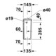 Duravit Citerne D-Code 39x14,5 cm, 4,5/3 l, blanche, fixation murale gauche
