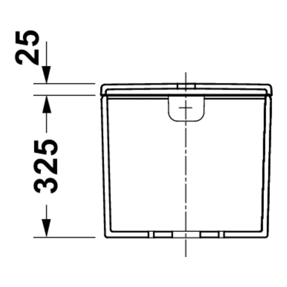 Duravit Citerne D-Code 39x14,5 cm, 6/3 l, blanc, raccord bas gauche