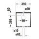 Duravit Citerne DuraStyle 39x17 cm, 6/3 l, raccord bas gauche, blanc-4