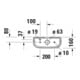 Duravit Citerne Happy D.2 39,5x16 cm, 6/3 l, raccord bas gauche, blanc-2
