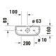 Duravit Citerne Happy D.2 39,5x16 cm, 6/3 l, raccord droite ou gauche, blanc-5