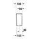 Duravit Citerne Me by Starck 39,5x18 cm, 6/3 l, raccord bas gauche, blanc
