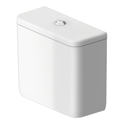 Duravit Citerne Qatego 40x18 cm, 6/3 l, raccord bas gauche, blanc brillant