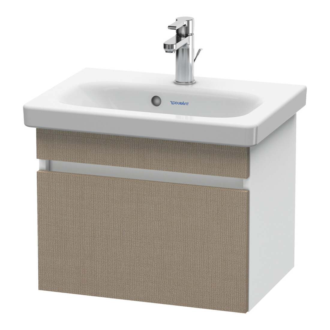 Duravit Com DuraStyle Meuble sous-lavabo 50x36,8 cm, lin/blanc mat, 1 tiroir