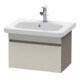 Duravit Com DuraStyle Meuble sous-lavabo 58x36,8 cm, taupe/basalte mat, 1 tiroir-1