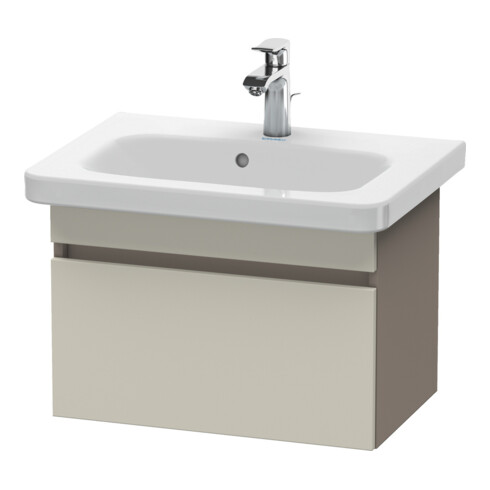 Duravit Com DuraStyle Meuble sous-lavabo 58x36,8 cm, taupe/basalte mat, 1 tiroir