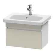 Duravit Com DuraStyle meuble sous-lavabo 58x36,8 cm, taupe/blanc mat, 1 tiroir-1