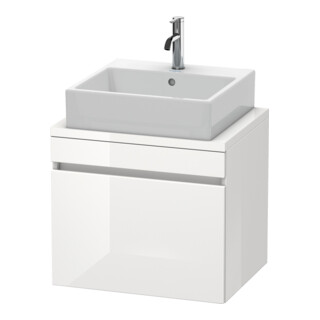 Duravit Com DuraStyle Meuble sous lavabo 60x47,8 cm, blanc brillant, avec console, 1 tiroir
