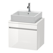Duravit Com DuraStyle Meuble sous lavabo 60x47,8 cm, blanc brillant, avec console, 1 tiroir-1