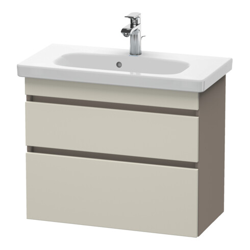 Duravit Com DuraStyle Meuble sous lavabo 73x36,8 cm, taupe/bas mat, 2 tiroirs, suspendu
