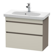 Duravit Com DuraStyle Meuble sous lavabo 73x36,8 cm, taupe/bas mat, 2 tiroirs, suspendu-1
