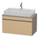 Duravit Com DuraStyle Meuble sous-lavabo 90x47,8 cm, blanc œuf/naturel, 1 tiroir-1