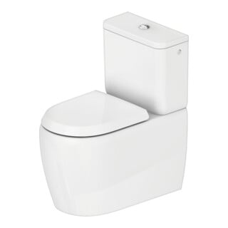 Duravit Combinaison WC sur pied, chasse basse Qatego 39x60cm, 6 l, Rimless, blanc brillant