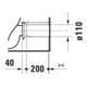 Duravit Combinaison WC sur pied, chasse basse Qatego 39x60cm, 6 l, Rimless, blanc brillant