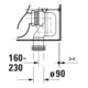 Duravit Combinaison WC sur pied, chasse basse Qatego 39x60cm, 6 l, Rimless, blanc brillant-4