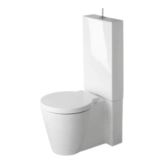 Duravit Combinaison WC sur pied, cuvette à chasse profonde Starck 1 41,5x64cm, 4,5 l, évac. horiz./obliq., blanc