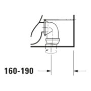 Duravit Combinaison WC sur pied, cuvette à chasse profonde Starck 1 41,5x64cm, 4,5 l, évac. horiz./obliq., blanc-2