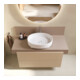 Duravit Console Balcoon 100x55x37 cm, 1 AS, Bec. milieu, mod. sur mesure