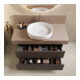 Duravit Console Balcoon 100x55x37 cm, 1 AS, Bec. milieu, mod. sur mesure