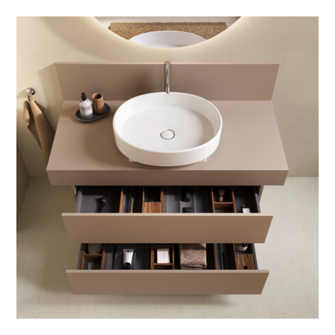Duravit Console Balcoon 100x55x37 cm, 1 AS, Bec. milieu, mod. sur mesure