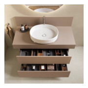 Duravit Console Balcoon 100x55x37 cm, 1 AS, Bec. milieu, mod. sur mesure-4