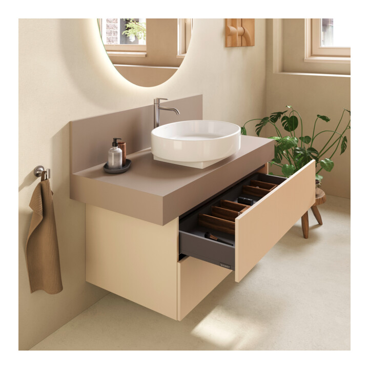 Duravit Console Balcoon 100x55x37 cm, 1 AS, Bec. milieu, mod. sur mesure