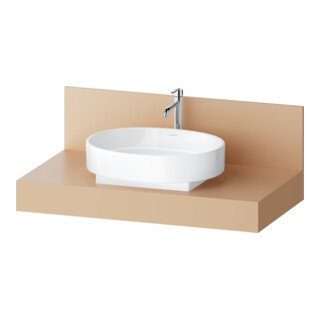Duravit Console Balcoon 100x55x37 cm, 1 AS, Bec milieu, Terra ma
