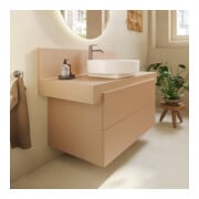 Duravit Console Balcoon 100x55x37 cm, 1 AS, Bec milieu, Terra ma-4