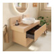 Duravit Console Balcoon 100x55x37 cm, 1 AS, Bec milieu, Terra ma-4