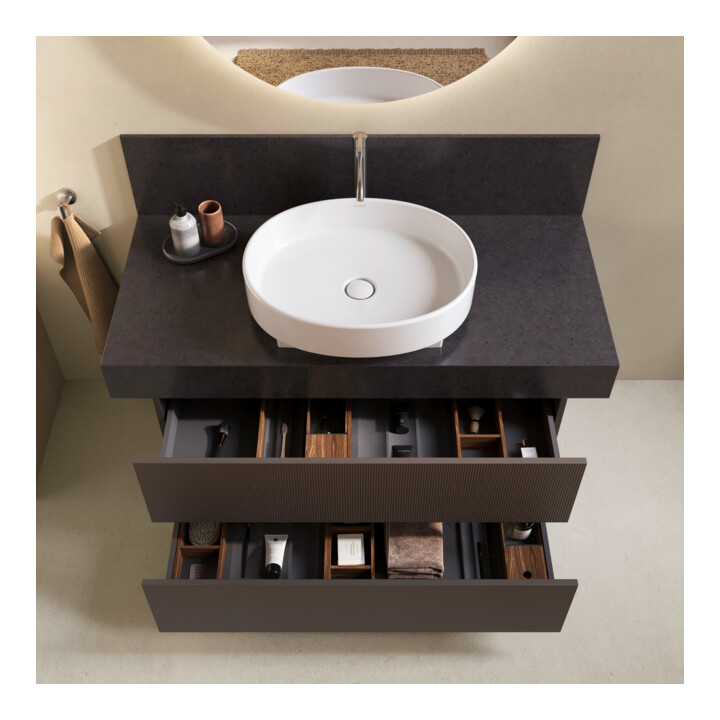 Duravit Console Balcoon 100x55x37 cm, 1 AS, blanc mat, laqué S, fixation murale