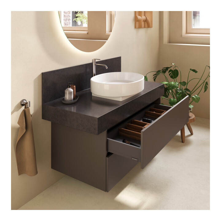 Duravit Console Balcoon 100x55x37 cm, 1 AS, blanc mat, laqué S, fixation murale