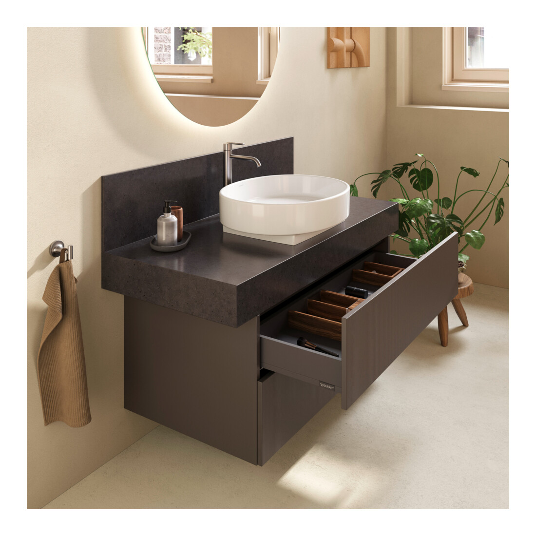 Duravit Console Balcoon 100x55x37 cm, 1 AS, blanc mat, laqué S, fixation murale